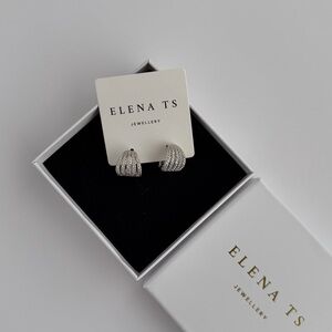 929 Silver Cubic Zirconia Earrings